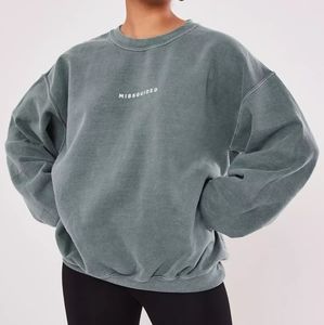 Misguided Teal Crewneck sweatshirt